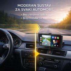 X5300 auto zaslon 7” CarPlay Android Auto | kamera | Dual Bluetooth | WiFi GPS | za automobil