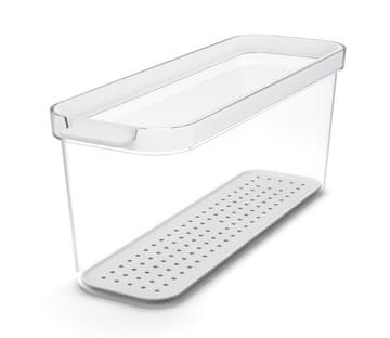 Rotho Prozirni Plastični Hladnjak Organizator CAUMA Box 2L s Bijelim Poklopcem