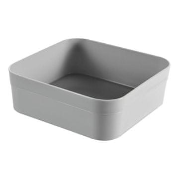 CURVER Organizator za ladicu INFINITY 15x15x5 cm, plastični, sivi