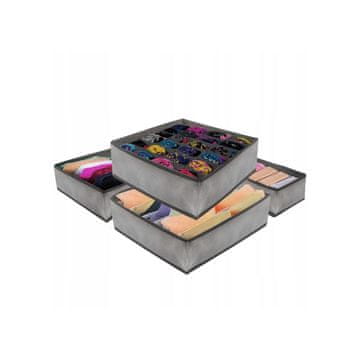 Springos Set organizatora za ladice 4 kom, sivi, Springos HA3022