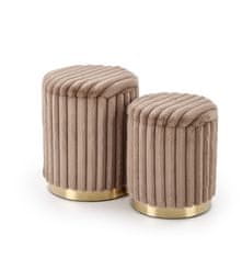 Halmar Set stolica FIDO stool set, cappuccino gold (1p=1set)