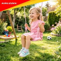Kruzzel Dječja plastična vrtna ljuljačka - ružičasta