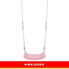 Kruzzel Dječja plastična vrtna ljuljačka - ružičasta