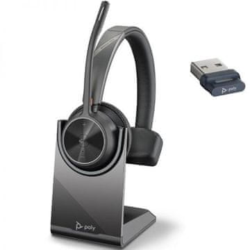 Poly Plantronics Voyager 4310-M UC Bluetooth USB A bežične slušalice i punjač (77Y93AA) MS timovi