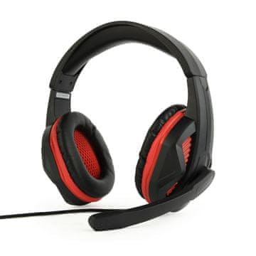 Gembird GHS-03 Gaming Matte crno/crvene, slušalice s mikrofonom