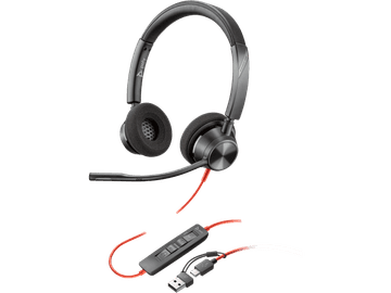 Poly Blackwire 3320 Stereo Microsoft Teams certificirane USB-C slušalice + USB-C/A adapter (8X220AA)