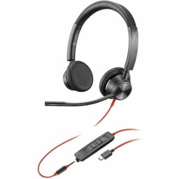 Poly Blackwire 3325 Stereo Microsoft Teams USB-C slušalice + 3,5 mm priključak + USB-C/A adapter 8X222AA, 214017-101