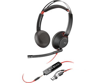 Poly Blackwire 5220 stereo USB-C slušalice + 3,5 mm priključak + USB-C/A adapter (8X231AA)