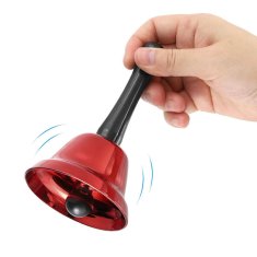 Family Božićno zvono s ručkom (125 mm) crveno