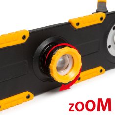 PHENOM LED reflektor 3x LED - na baterije, prigušljiv, fokusiran - 1500 lumena - IP33