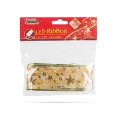 Family Božićna LED traka - zlatna - 5 m x 5 cm - 50 LED dioda - USB