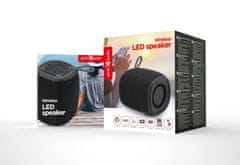 Gembird SPK-BT-LED-03-BK RGB Bluetooth prijenosni zvučnik crne boje
