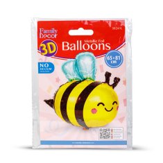 Family 3D balon od aluminijske folije - Pčela - 65 x 81 cm