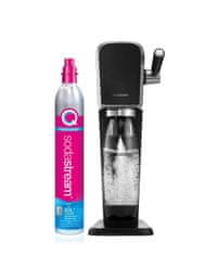 SodaStream ART crna QC (1013511411), uređaj za gaziranje + kanister od 1 l bez BPA