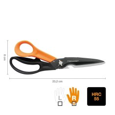 Fiskars Cuts + More višenamjenske škare crno-narančaste (1000809) titan