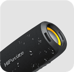 HiFuture GRAVITY prijenosni zvučnik 45 W 8 sati IPX7 vodootporan, RGB osvjetljenje, Bluetooth 5.3 TWS crni