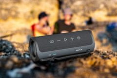 HiFuture RIPPLE prijenosni Bluetooth zvučnik 30 W 12 sati vodootporan IPX7, TWS, BT 5.3 crni