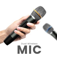 HiFuture VOCALIST 300 snažan prijenosni zvučnik za zabave od 150 W + RGB mikrofoni