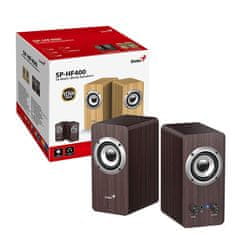 Genius SP-HF400 2.0 10W 3.5mm računalni zvučnici (31730058404) tamno drvo