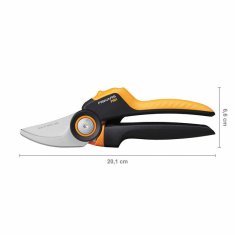 Fiskars PowerGear Bypass Pruner M P921 vrtne škare za orezivanje grana do 24 mm, crno/narančaste (1057173)