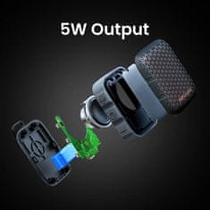 HiFuture POCKET S mini lagani prijenosni Bluetooth zvučnik 5 W IPX7 vodootporni plavo-zeleni