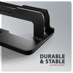 AXAGON AXAGON STND-VB vertikalni stalak za laptope i tablete crni do 17"