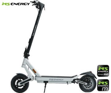 MS ENERGY Mentor 500 električni romobil, 500W motor, do 35km, 374Wh, crno-bijeli (MS-ENERGY-ES-MENTOR-500-WH)