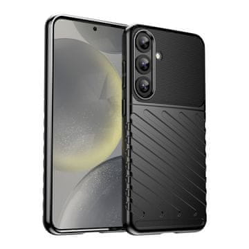 HURTEL Oklopna silikonska maskica za Samsung Galaxy S25+ Thunder Case - crna