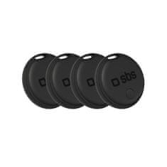 SBS Univerzalni lokator Track My Dual, crni - set od 4 komada