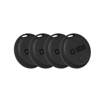 SBS Univerzalni lokator Track My Dual, crni - set od 4 komada