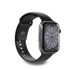 Puro Silikonski remen za Apple Watch 42 44 45 49 mm Icon crni - 2 kom.