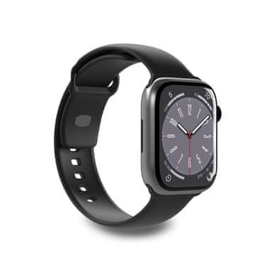 Puro Silikonski remen za Apple Watch 42 44 45 49 mm Icon crni - 2 kom.