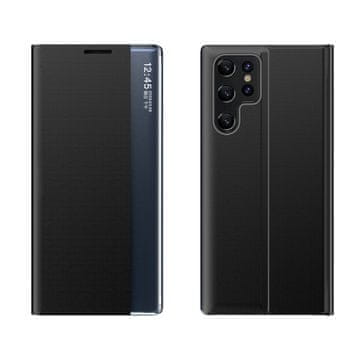 HURTEL Nova maskica za Samsung Galaxy S24 FE s preklopom i postoljem - crna