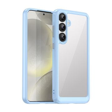 HURTEL Silikonska maskica s gel okvirom za Samsung Galaxy S25+ Outer Space Case - plava