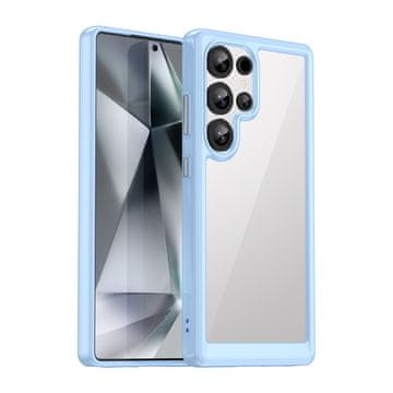 HURTEL Silikonska maskica s gel okvirom za Samsung Galaxy S25 Ultra Outer Space Case - plava