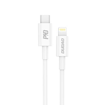 DUDAO L6X USB-C - iPhone Lightning PD 20W 1m kabel - bijeli