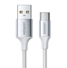 Ugreen Pleteni kabel USB-A - USB-C QC 3.0 3A 1,5 m - bijeli