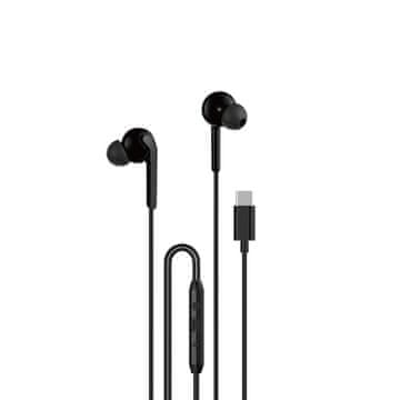 DUDAO X3C+ In-Ear žičane slušalice s mikrofonom i daljinskim upravljačem USB-C 1,2 m - crne