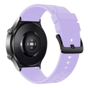 HURTEL Silikonski remen za Huawei Watch GT 2/3/4/2 Pro/3 Pro/4 Pro/GT 2e 46 mm - ljubičasti