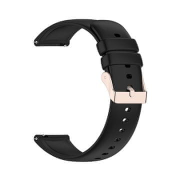 HURTEL Silikonski remen za Xiaomi Mi Watch/Amazfit GTR 47mm - crni