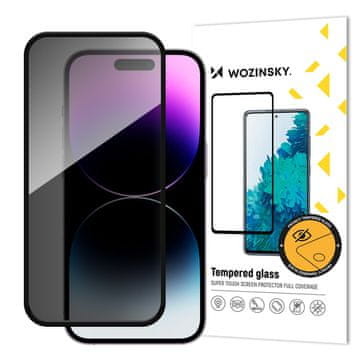 WOZINSKY Kaljeno staklo za privatnost za iPhone 16 Plus s anti-spy filterom