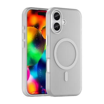 HURTEL Magnetska abrazivna MagSafe maskica za iPhone 17 - mat bijela