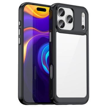 HURTEL Futrola Outer Space za iPhone 17 Pro - crna, prozirna