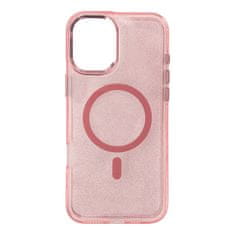 HURTEL Glitter maskica MagSafe za iPhone 17 - roza