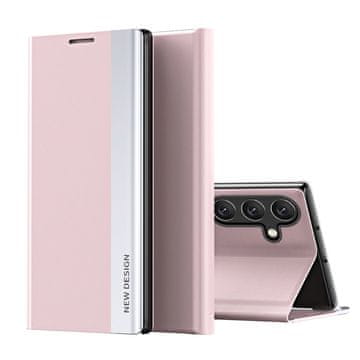 HURTEL Sleep Case Pro preklopna futrola sa stalkom za Samsung Galaxy S25 - ružičasta