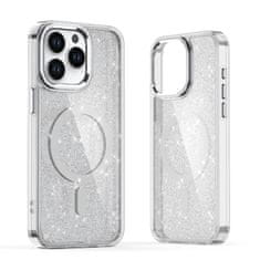 HURTEL Glitter maskica MagSafe za Samsung Galaxy A16 5G - bijela