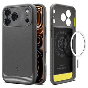 Spigen Robusna MagSafe maska za iPhone 17 Pro - siva