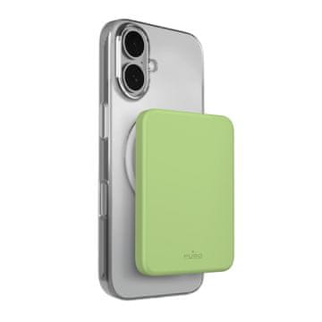 Puro Ultra tanka magnetska power banka od 4200 mAh USB-C MagSafe - zelena