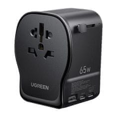 Ugreen Putni AC adapter s USB-C USB-A punjačem 65W - crni