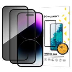 WOZINSKY Kaljeno staklo za privatnost za iPhone 17 / 16 Pro - 2 kom.